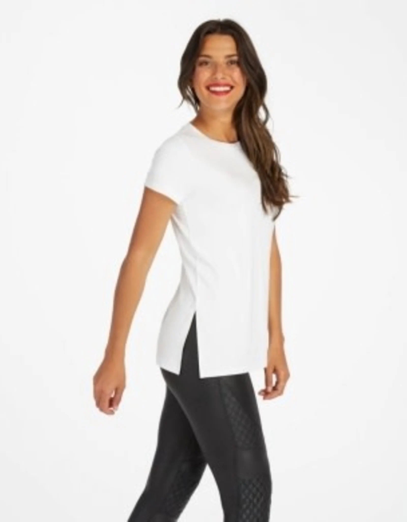 Spanx P.L.T Short Sleeve Tee White