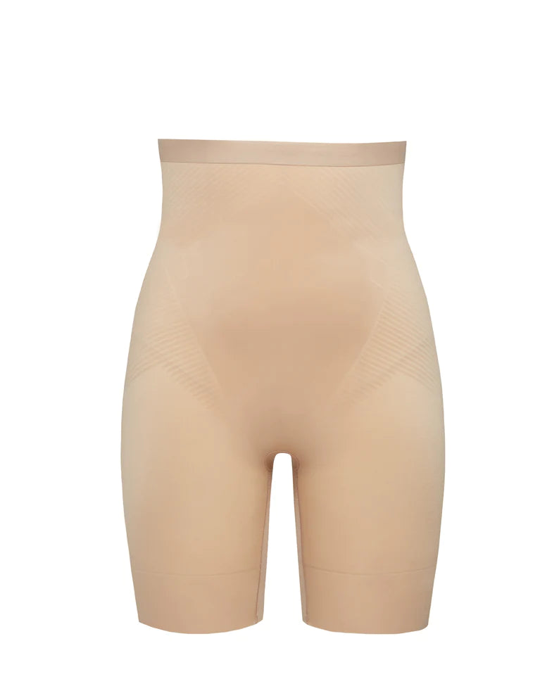 SPANX THINSTINCTS 2.0 HIGH-WAISTED MID-THIGH SHORT - Nude