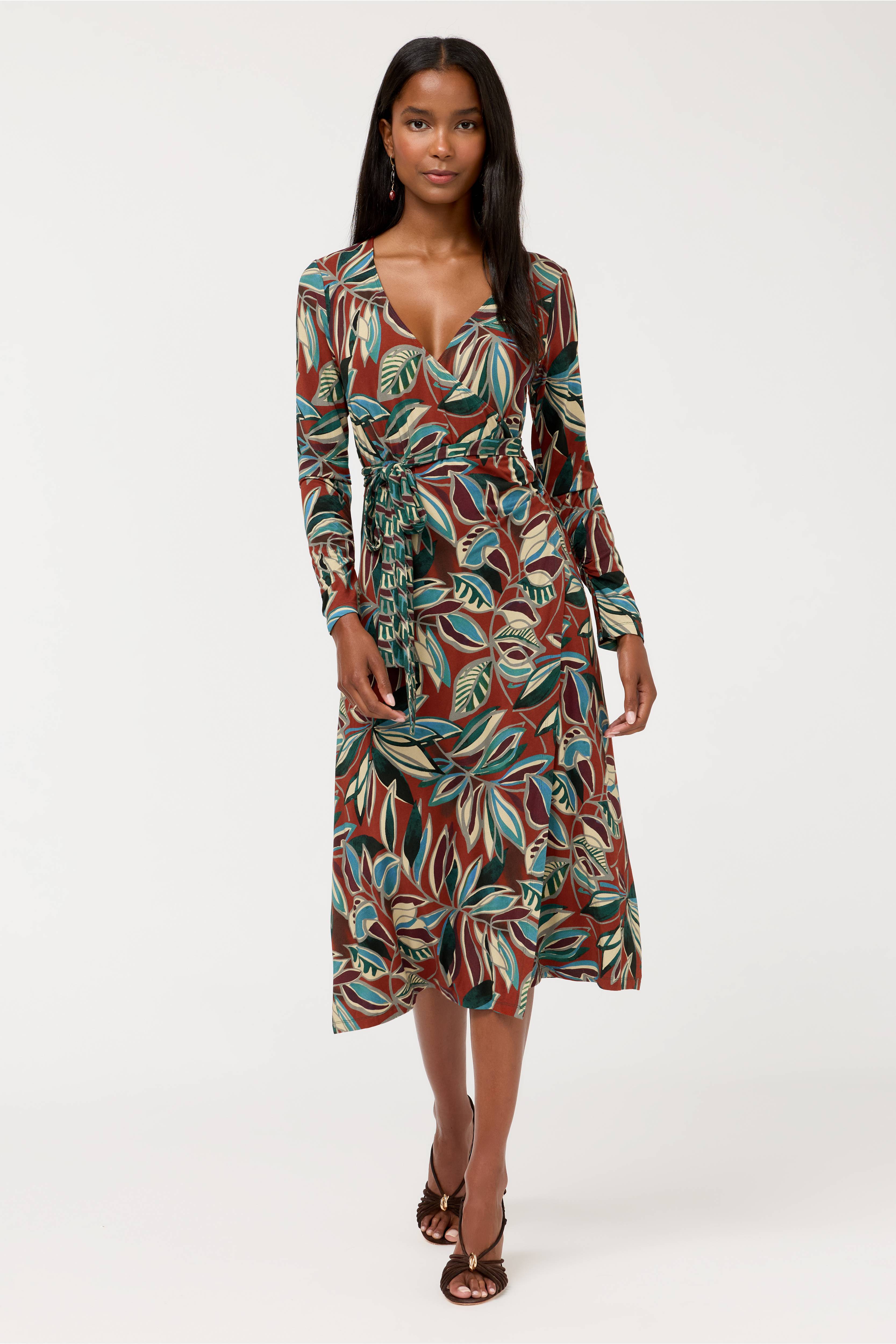 The Janie Favorite Ruched Sleeve Wrap Dress