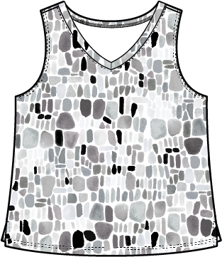 Regatta Rayon Seaglass Tank - Grey