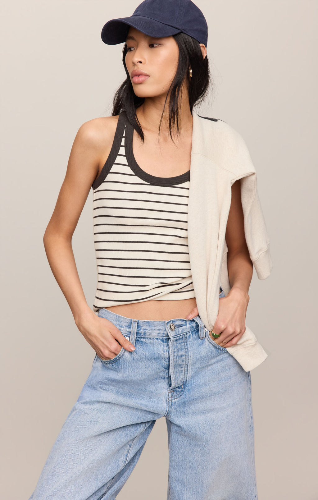 Rowe Striped Scoop Tank
