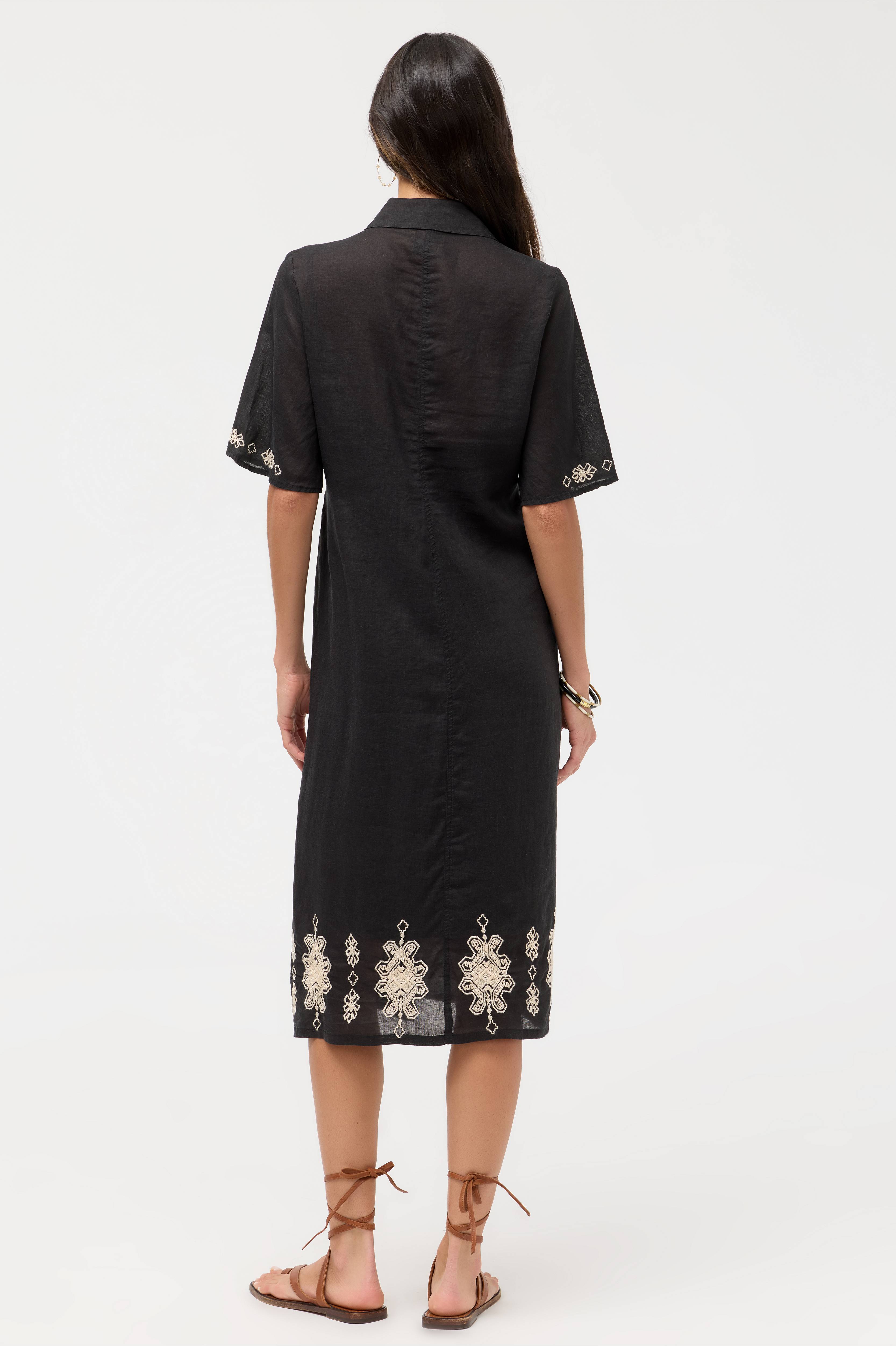 Johnny Was FLUTTER SLEEVE SHIRT DRESS