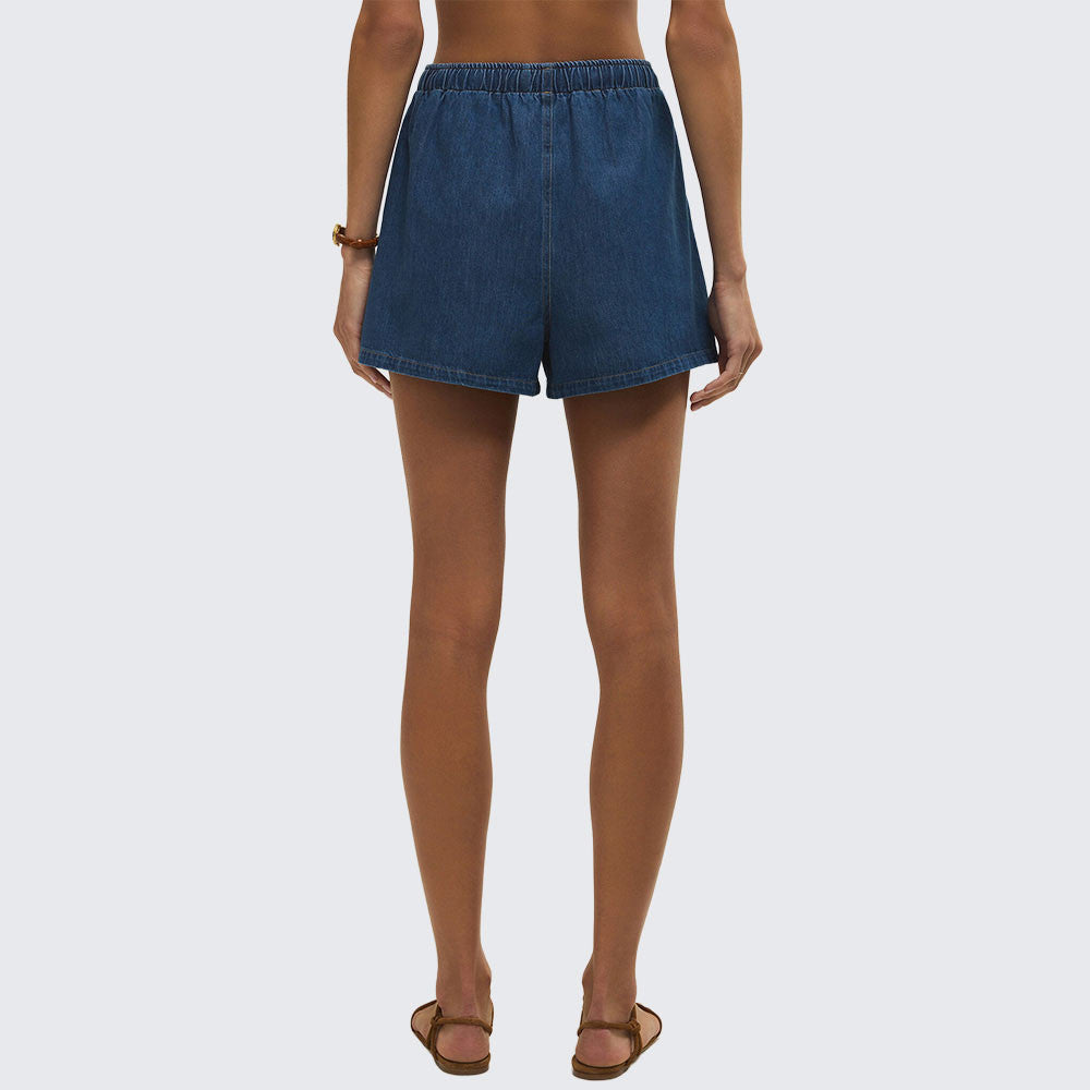 Daycation Denim Utility Shorts - Deep Water